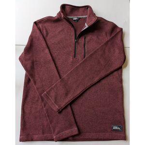 Maroon Eddie Bauer Mens Fleece - Medium